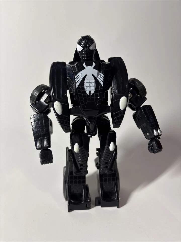 Marvel Transformers Crossovers Disfraz Negro Spider-Man Coche de Carreras Simbionte 2009 Foto 1 de 4