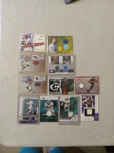 Lot Of 11 Game Worn Jersey Patch Cards Football Basketball Topps Upper Deck - Picture 1 of 24