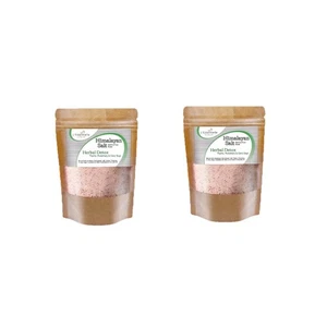 Himalayan Salt Bath Soak Herbal, Rosemary, Thyme, Clary Sage Essential Oils 200g - Picture 1 of 6