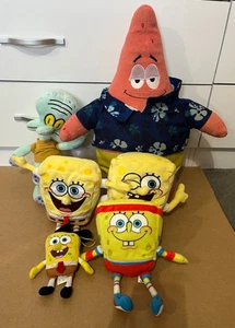 Bundle of 6x Spongebob Squarepants Soft Toy Plush Patrick Squidward TY Viacom - Picture 1 of 18