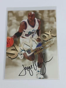 1998-99 Skybox Premium Jacque Vaughn Autographics Jazz ON CARD AUTO Signature - Picture 1 of 2