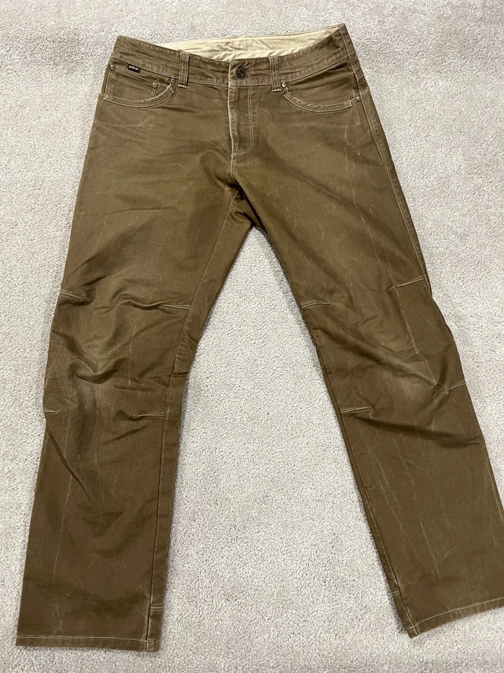 Kuhl Pants Mens 33x32 Brown Vintage Patina Dye Rydr Outdoor Hiking Canvas - Image 1 of 4