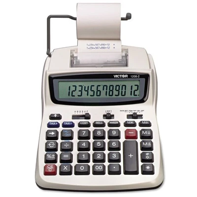 Victor 12082 2.3 Lines/Second 2-Color Printing Calculator - Black/Red Print New - Image 1 of 4
