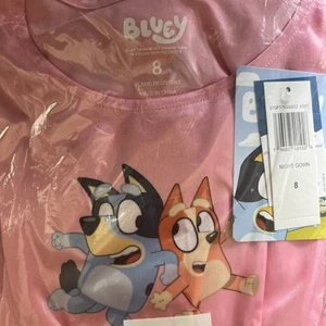 Bluey Night Gown Size 8 - Picture 1 of 4