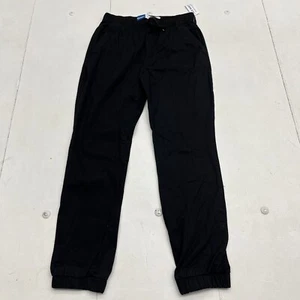 Old Navy Black Built-In Flex Twill Jogger Pants Boys Size XL NEW - Picture 1 of 6