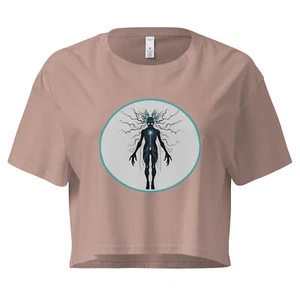 "Psychokinetic Wraith" Crop top Psychedelic Metaphysical Occult Haunting - Picture 1 of 23