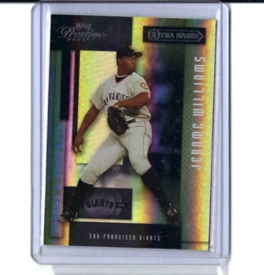 2004 Playoff Prestige Rookies & Prospects Xtra Bases Black 53/75 Jerome Williams - Image 1 of 2