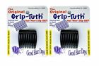 4 Combs x Good Hair Days Grip-Tuth® 1 1/2" Black Tuck combs Made in USA 40074