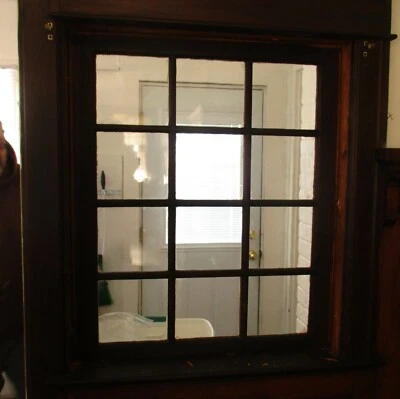 VENTANA 12 PANELES VIDRIO 28 X 34 TEÑIDO Y PINTADO #15 Foto 1 de 4