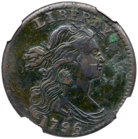 1796 S-108 R-4 NGC VF Details Draped Bust Large Cent Coin 1c Cover
