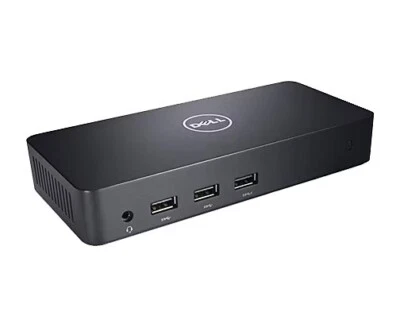 Dell D3100 USB 3.0-Universal Docking Station-Includes AC Power Cord & Data Cable - Image 1 of 4