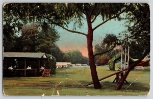 Postcard Deep Eddy Summer Camp - Colorado River Austin Texas - Posted 1914 - Picture 1 of 2