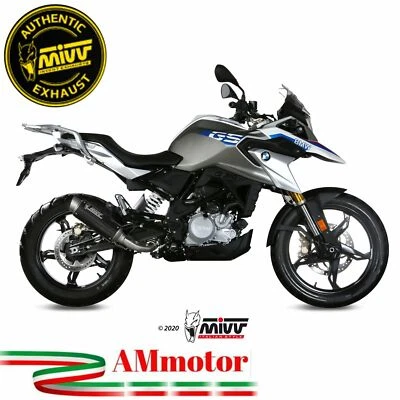 Mivv Bmw G 310 Gs 2018 Pot D' Echappement Moto Silencieux Exhaust Gp Pro Carbone - Photo 1/3