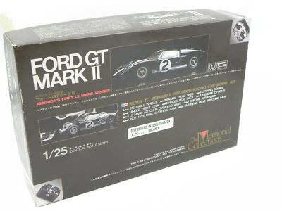 Union Model Ford GT Mark II 1/25 vintage plastic kit complete w/box - Immagine 1 di 4