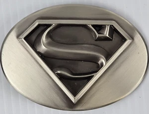 Vintage Superman Belt Buckles Movie Cosplay DC Comics Original Men Gray Western - Picture 1 of 7