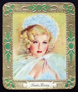 #172 Louise Henry 1936 Aurelia Film Star Embossed Cigarette Card - Picture 1 of 1