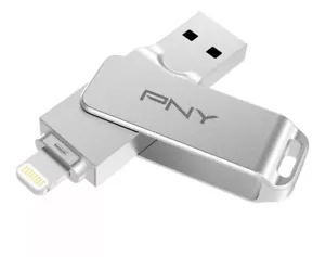 PNY P-FDI64GDULINKLGTWM-GE 64GB DUO LINK iOS USB 3.2 Dual Flash Drive. - Bild 1 von 7