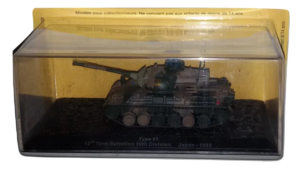 Carro Armato Altaya 1/72 Type 61 10th Tank Battalion Japan 1993 Diecast - Immagine 1 di 1