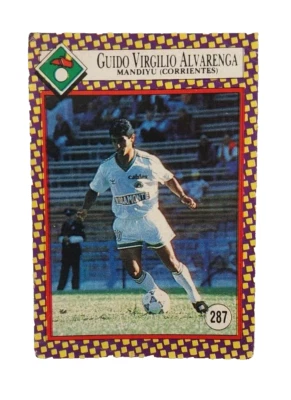 1993 Cromy Argentina Guido Virgilio Alvarenga RC Rookie Sticker Paraguay #287 - Image 1 of 3