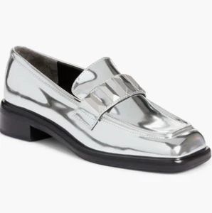 Mocasín para mujer Rag & Bone talla 39,5/9,5 astilla metálica punta cuadrada Maxwell $425 - Imagen 1 de 6