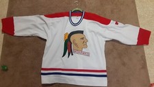 1998-99 Muskegon Mohawks IHL game worn Dave Baseggio retro autographed jersey