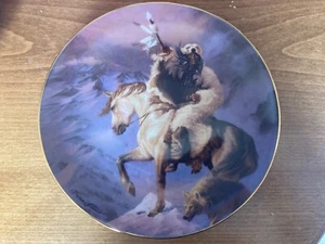Franklin Mint Spirit of the North Wind WHM Limited Edition Plate - Native - VGC - Picture 1 of 2