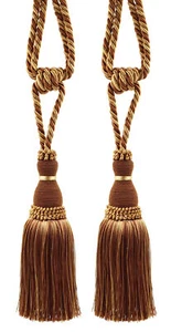 Décopro Quaste Raffhalter, Stil # TBH8, Farbe # 08 - Toffee Braun [2er Set] - Bild 1 von 1