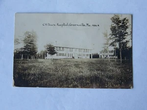 Greenville Maine ME RPPC Echtfoto C H Dean Krankenhaus 1920er Jahre - Bild 1 von 2