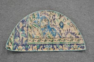 Oriental Rug, Vintage Rug, Turkish Rug, Oushak Rug, 2.5x1.5 ft Small Rugs - Picture 1 of 6