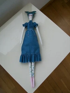 muñeca modelo tilda, hecha a mano, de 55 cms./ tilda´s doll handmade, length: 55 - Imagen 1 de 3