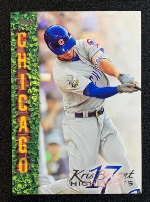 2018 Topps Kris Bryant Highlights #KB-4 Kris Bryant Cubs - Image 1 of 2