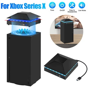 USB Cooling Fan Vertical Stand Cooler Accessories For Xbox Series X Game Console - Picture 1 of 9