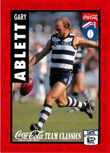 1995 GEELONG CATS AFL Card GARY ABLETT Coca-Cola Team Classics - Bild 1 von 2