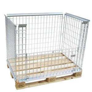 Gitteraufsatzrahmen für Europaletten Gitterbox EPAL 120x80cm aus Metall belastba - Bild 1 von 4