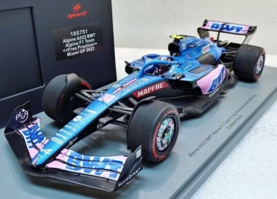 2022 Alpine #31 Miami GP Esteban Ocon in 1:18 scale by Spark - Image 1 of 2