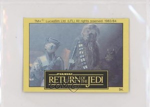 1983 Monty Fabrieken Return of the Jedi Boushh / Chewbacca #94 2xw