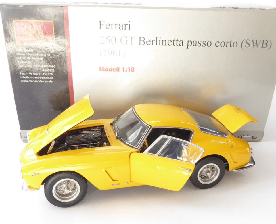 CMC M-054 -  Ferrari 250 GT Berlinetta Passo Sportwagen gelb 1961 OVP 1:18 #0525 - Bild 1 von 4