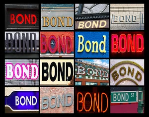 BOND Namensposter mit Fotos von tatsächlichen Schildern - Bild 1 von 1