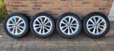 4 Stck Reifen 225/50R17 auf Alufelgen 7Jx17H2-N ET48,5, Merc. Benz C Klasse W205 - Bild 1 von 4