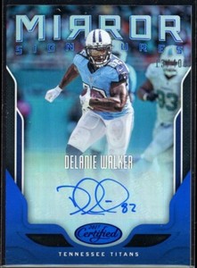 2017 Panini Certified Delanie Walker #MS-DW Blue Mirror Signatures Auto /40