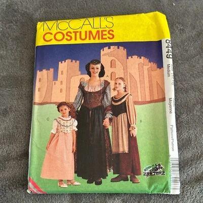 McCalls Sewing Pattern 8449 Sz 12-14 Dress Victorian Renaissance Cosplay Theater - Image 1 of 4