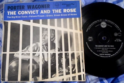 PORTER WAGONER The Convict & The Rose EP RARE* RCA AUSTRALIA * Picture Sleeve 7 - Image 1 of 3
