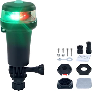 Luci Navigazione Barca LED Luce di Arco a Batteria Bi Colore con Girevole Multi - Foto 1 di 6
