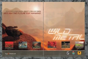Wild Metal Sega Dreamcast 2-Page Original 1999 Vintage Print Ad Art - Picture 1 of 1