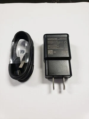 NEW Samsung EP-TA200 Fast Charge Travel Charger with USB-C cable  Black COLOR - Image 1 of 4