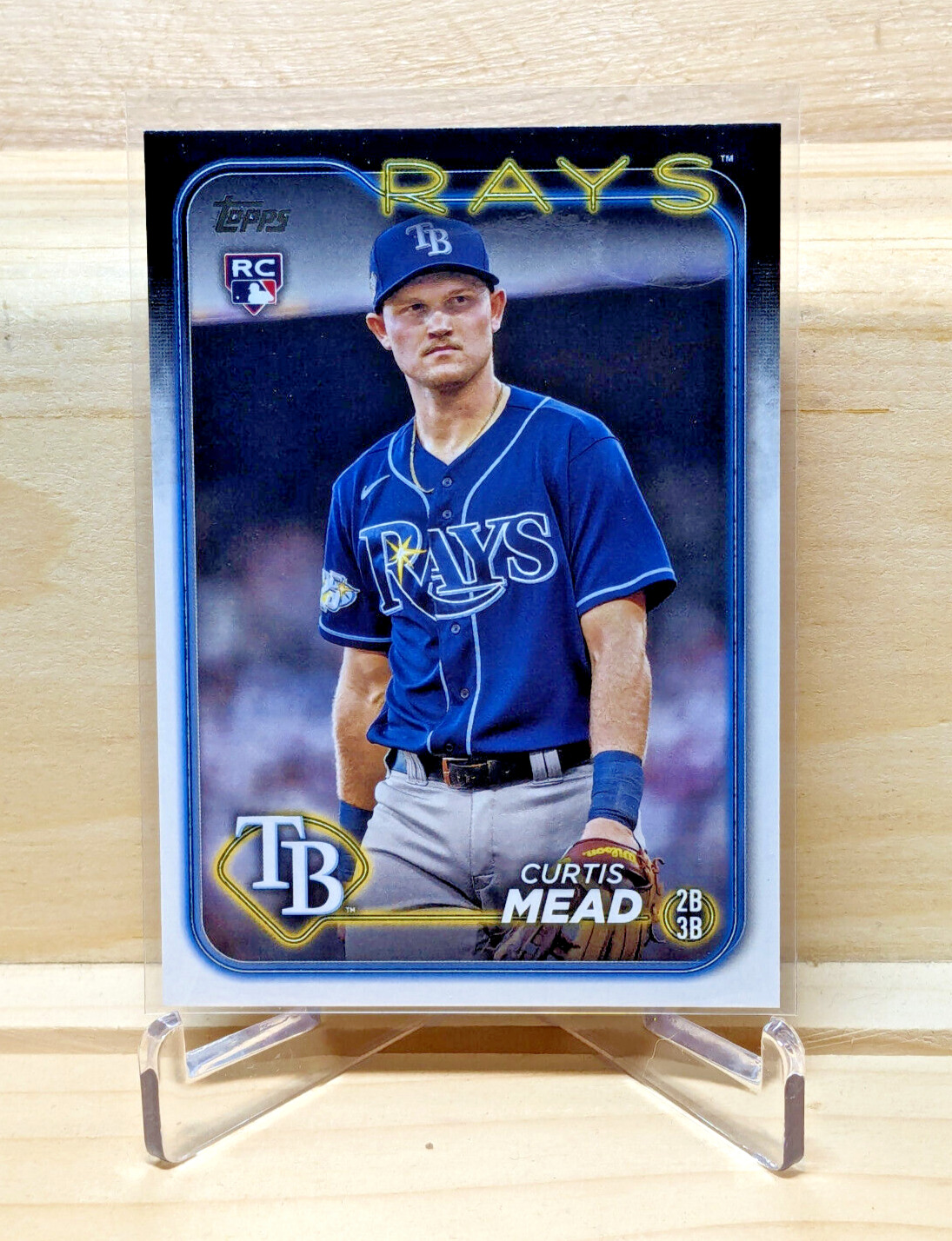 2024 Topps Series 1 Curtis Mead RC #82 Golden Mirror Image Variation SSP Rays