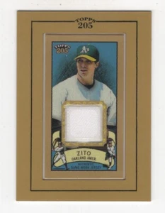 Camiseta de béisbol Topps 205 2003 reliquia Barry Zito Oakland atletismo - Imagen 1 de 2