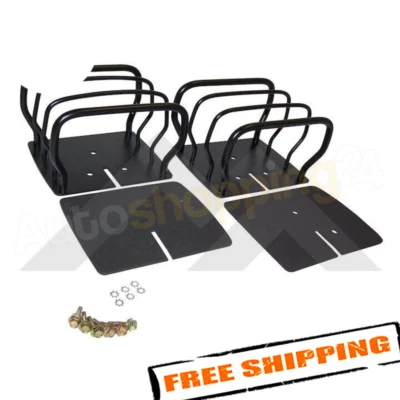 Crown RT26017 Black Euro Tail Lamp Guard Set for 1997-2006 Jeep Wrangler TJ - Imagem 1 de 2
