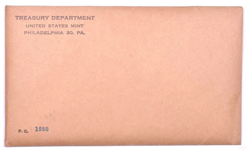 1958 U.S. Mint Proof Set - Sealed Unopened Cover
