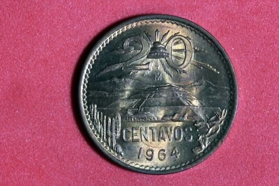 ESTATE FIND 1964 - 墨西哥 20 CENTAVOS!!  #N06202 — 第 1/2 张图片